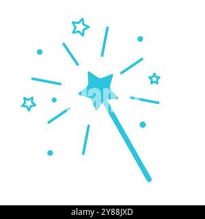 Miracle icon. Isolated on white background. From blue icon set. Stock Vector