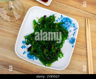 Goma wakame japanese seaweed salad Stock Photo