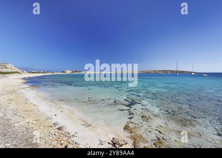 Pori beach of Koufonissi island in Cyclades, Greece, Europe Stock Photo