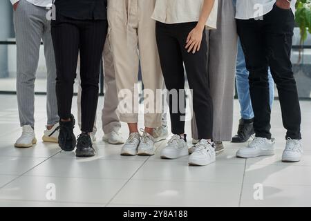 Business people having a business meeting. Happy diverse business team Stock Photo