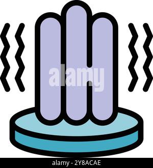 Radiator heating is providing a comfortable temperature in a home Stock Vector