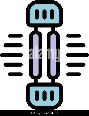 Ultraviolet lamp emitting uv rays for disinfection and germ killing Stock Vector
