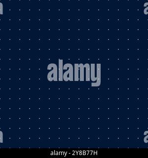 VR HUD futuristic interface dotted grid. Dots order lines head up display seamless pattern. Digital UI cyber screen dotty mesh. GUI hi tech visor eps background. FUI Sci Fi dark blue digital dashboard Stock Vector