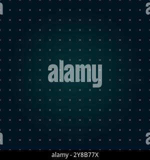 VR HUD futuristic interface dotted grid. Dots order lines head up display seamless pattern. Digital UI cyber screen dotty mesh. GUI hi tech visor background. FUI Sci Fi dark green gaming eps dashboard Stock Vector