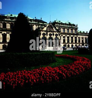 Schloss Oberes Belvedere in Wien, Österreich um 1981. 90040000032 Stock Photo