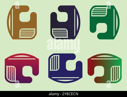 Abstract vector logo design for company. Stock Vector
