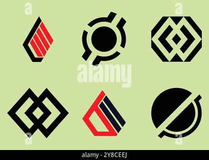vector logo design for business company. Stock Vector
