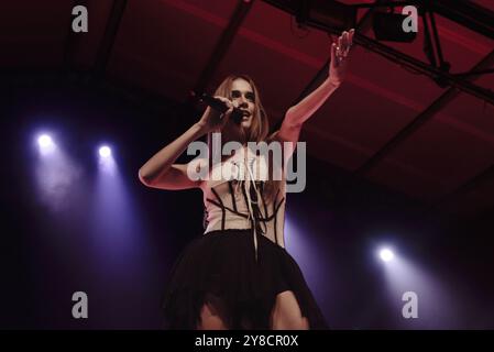 Clara - pseudonym of Clara Soccini - during the concert “PRIMO” Club Tour at Largo Venue Club on October 3, 2024 in Rome - Italy Stock Photo