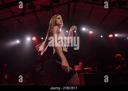 Clara - pseudonym of Clara Soccini - during the concert “PRIMO” Club Tour at Largo Venue Club on October 3, 2024 in Rome - Italy Stock Photo