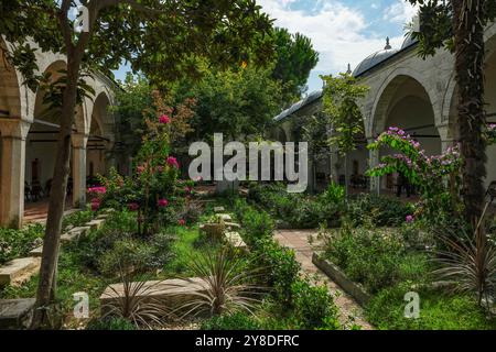 Istanbul, Turkey - September 23, 2024: The Sokullu Mehmed Pasha Madrasa is a funerary madrasa complex in Eyup district of Istanbul, Turkey. Stock Photo