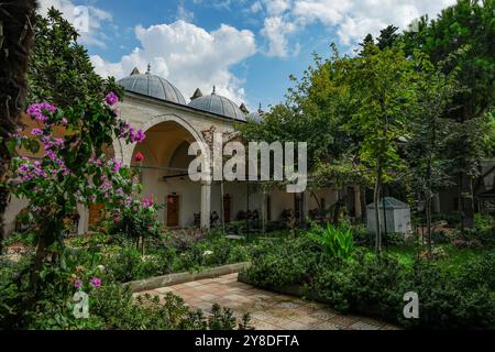 Istanbul, Turkey - September 23, 2024: The Sokullu Mehmed Pasha Madrasa is a funerary madrasa complex in Eyup district of Istanbul, Turkey. Stock Photo