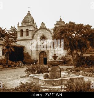 Mission in Carmel (Est.1770), California Stock Photo