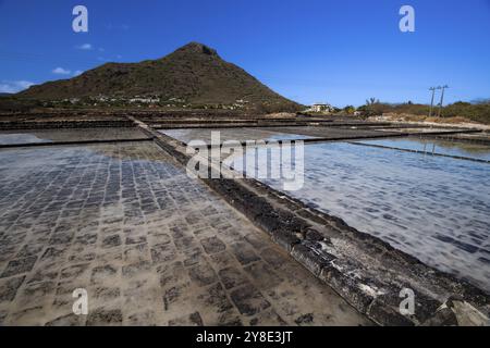 Salt works, Tamarin, Mauritius Stock Photo - Alamy