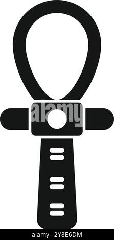 Ankh sign, cross with handle and ancient Egyptian hieroglyphic symbol ...