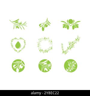 olive icon vector illustration symbol design template Stock Vector