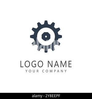 Gear logo vector template symbol design Stock Vector