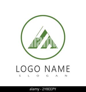 Mountain logo vector template symbol design Stock Vector
