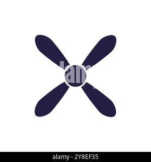 Fan icon vector illustration flat design template Stock Vector