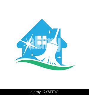 Cleaning logo vector template symbol design Stock Vector