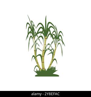 Sugarcane logo vector template symbol design Stock Vector