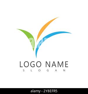 Palm tree summer logo template vector illustration Stock Vector