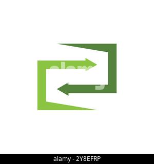 Arrow ilustration logo vector template Stock Vector