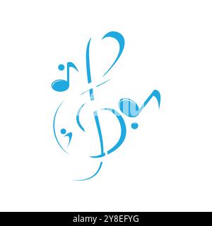 Music note Icon Vector illustration design Stock Vector