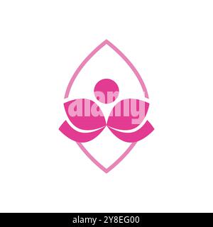 Beauty Vector lotus flowers design logo Template icon Stock Vector