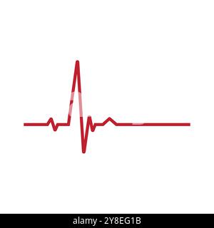 Pulse line ilustration logo vector template Stock Vector