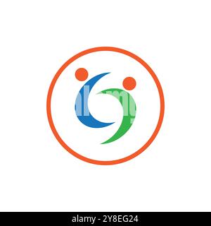 Healthy Life people logo template vector design Stock Vector