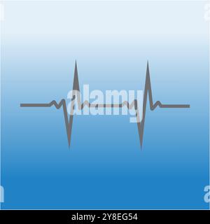 Pulse line ilustration logo vector template Stock Vector