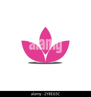 Beauty Vector lotus flowers design logo Template icon Stock Vector