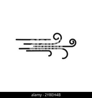 Wind logo vector symbol design Stock Vector