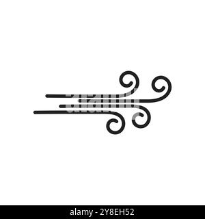 Wind logo vector symbol design Stock Vector
