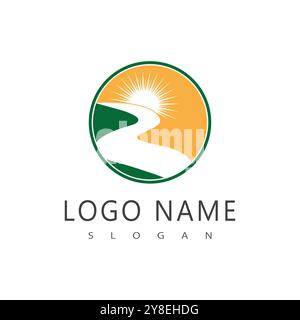 River vector icon illustration design Stock Vector