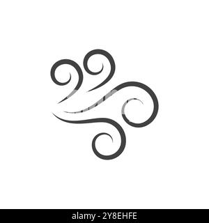 Wind logo vector symbol design Stock Vector