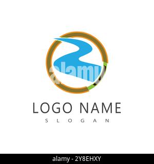 River vector icon illustration design Stock Vector