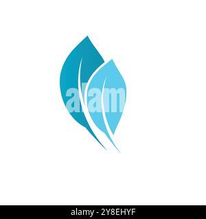 Mint leaf logo vector element template and symbol Stock Vector