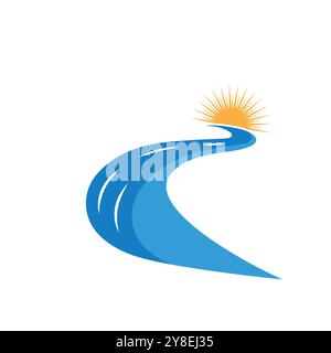 River vector icon illustration design Stock Vector