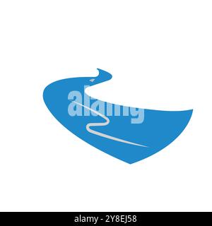 River vector icon illustration design Stock Vector