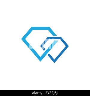 Diamond logo vector template and symbol Stock Vector