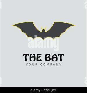 bat vector icon logo template illustration design Stock Vector
