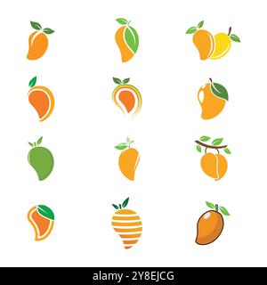 Orange logo design Vector icon illustration design Stock Vector