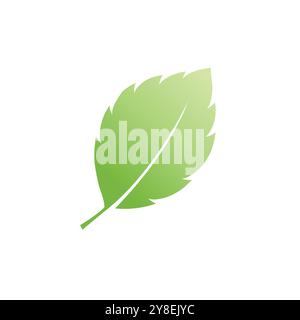 Mint leaf logo vector element template and symbol Stock Vector
