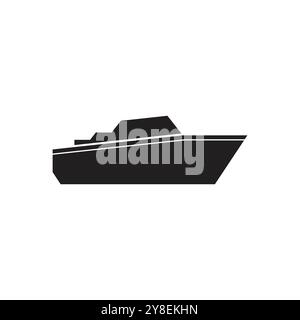 Cruise ship Logo icon Template vector flat design Stock Vector