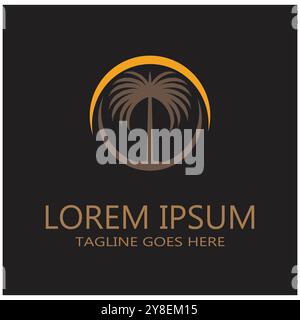 Dates tree Logo Template vector symbol  design Stock Vector