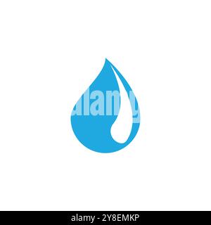 water drop logo vector illustration design Stock Vector