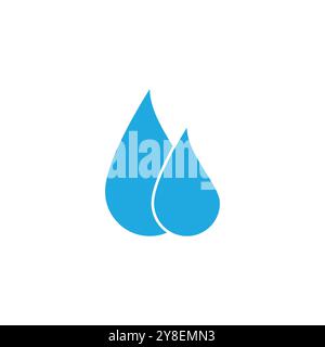 water drop logo vector illustration design Stock Vector