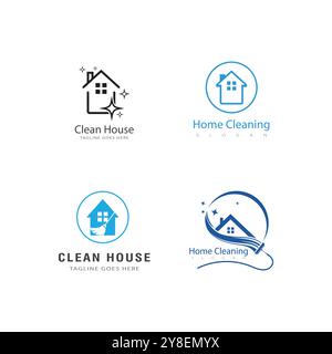 Cleaning Logo Template vector symbol nature Stock Vector