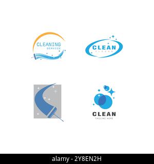 Cleaning Logo Template vector symbol nature Stock Vector